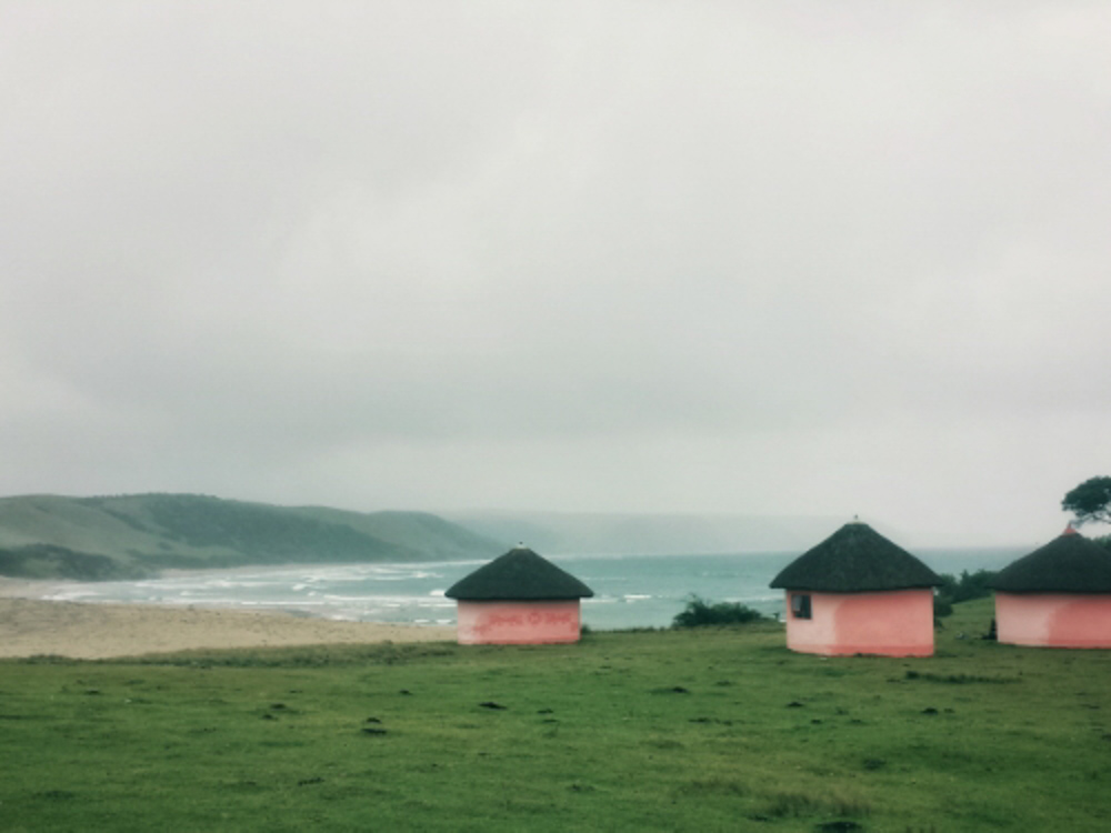 South Africa Pink Huts