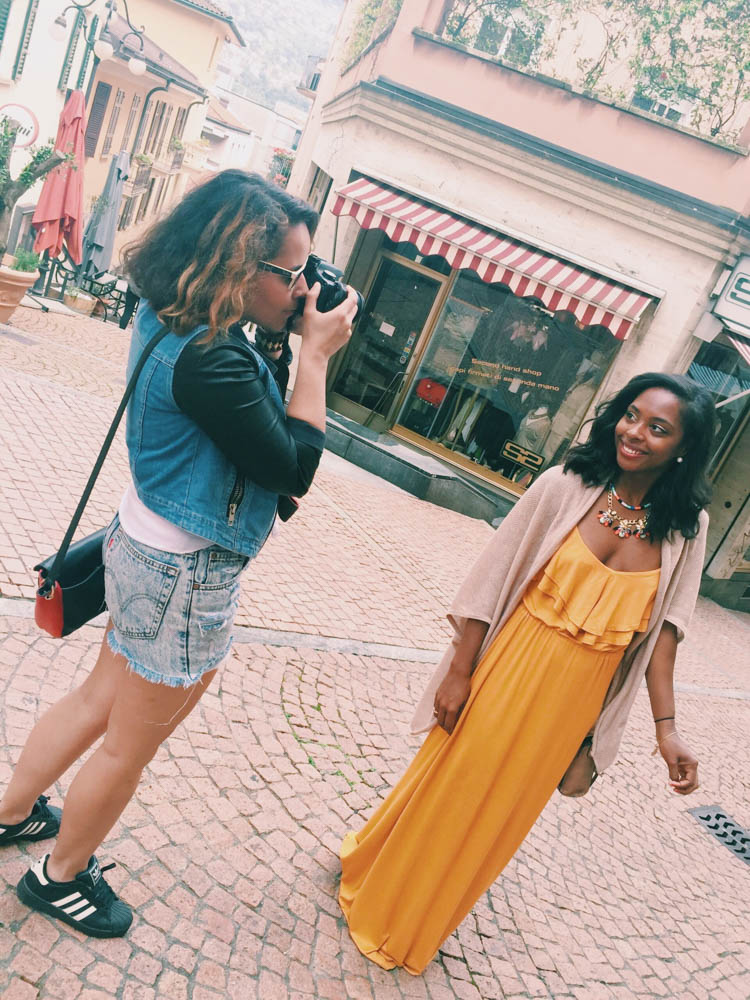 Friend taking picture of friend