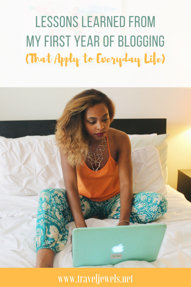 Pin for lessons learner from first year of blogging