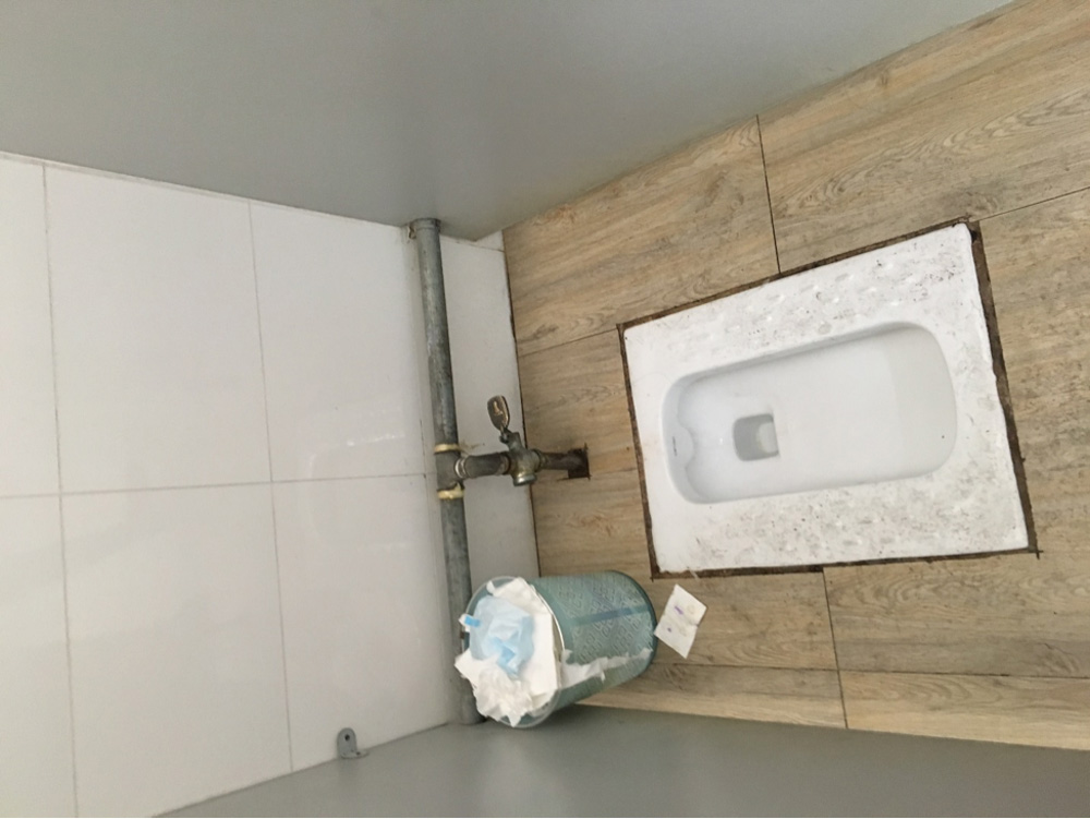 Drop toilet in China