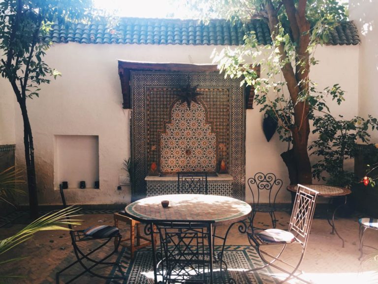 Courtyard in Moroccan Riad