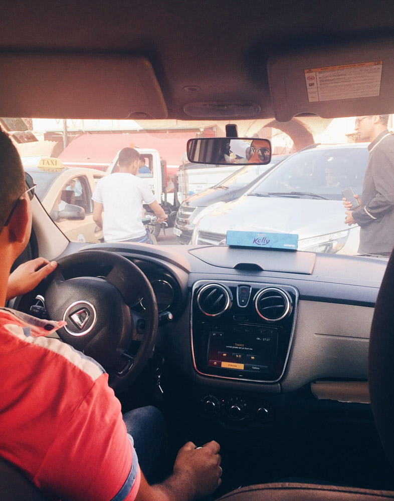 Traffic jam in Morocco