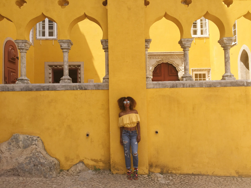 Standing in front of Pena Palace