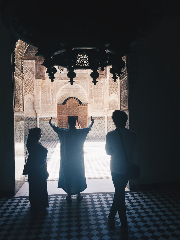 Standing in the oldest university in the world
