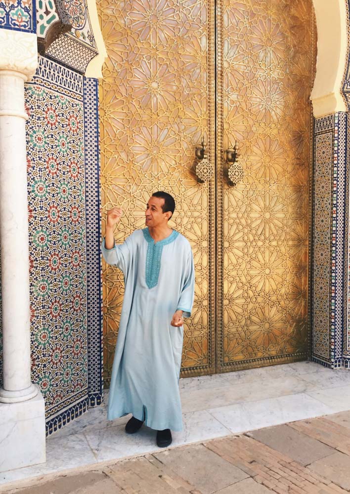 Tour guide at the Royal Palace in Fes