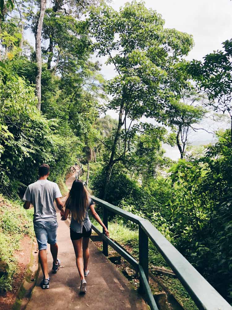Walk through Iguazu Falls