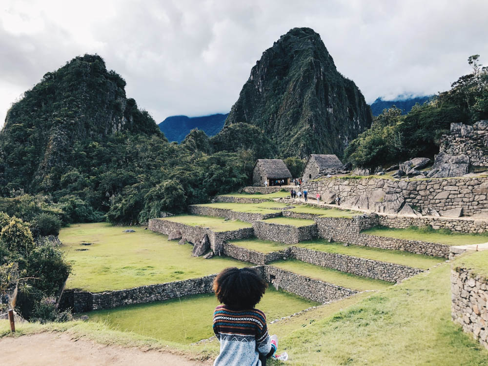 Soaking up view of Machu Picchu