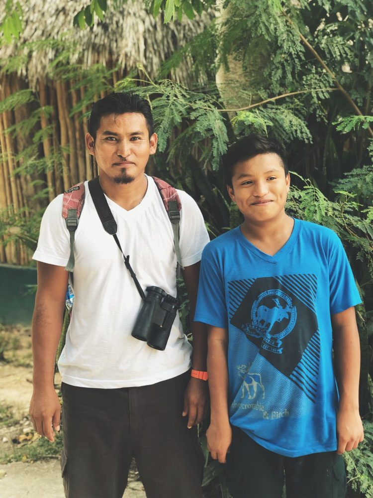 Tour guides in punta Laguna