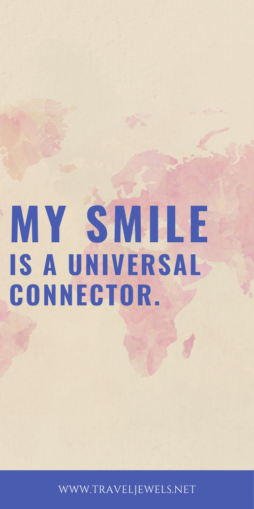 Travel affirmations for building connections