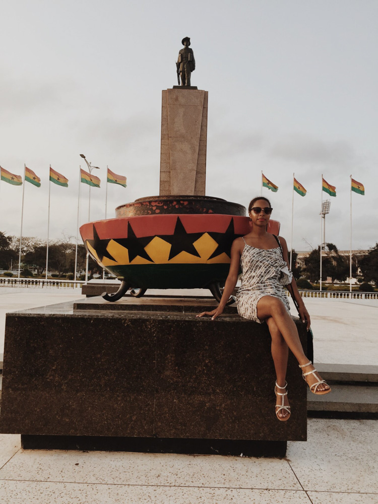 Jewels sitting in Black Star Square