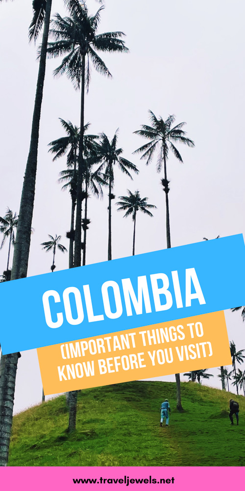 Pinterest Pin for Important things to know before traveling to Colombia