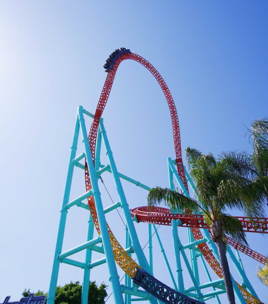 Rollercoaster at Knott's Berry Farm in Buena Park